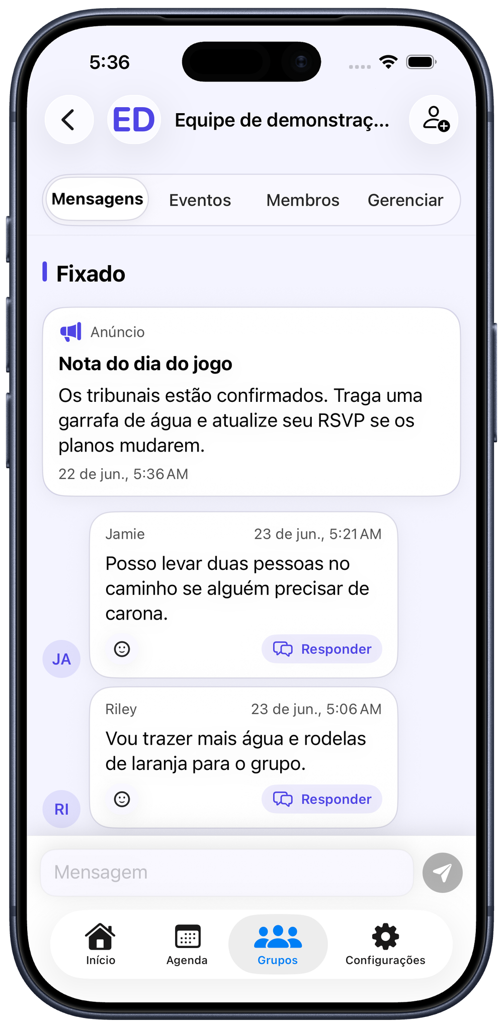 Mantenha a conversa ativa