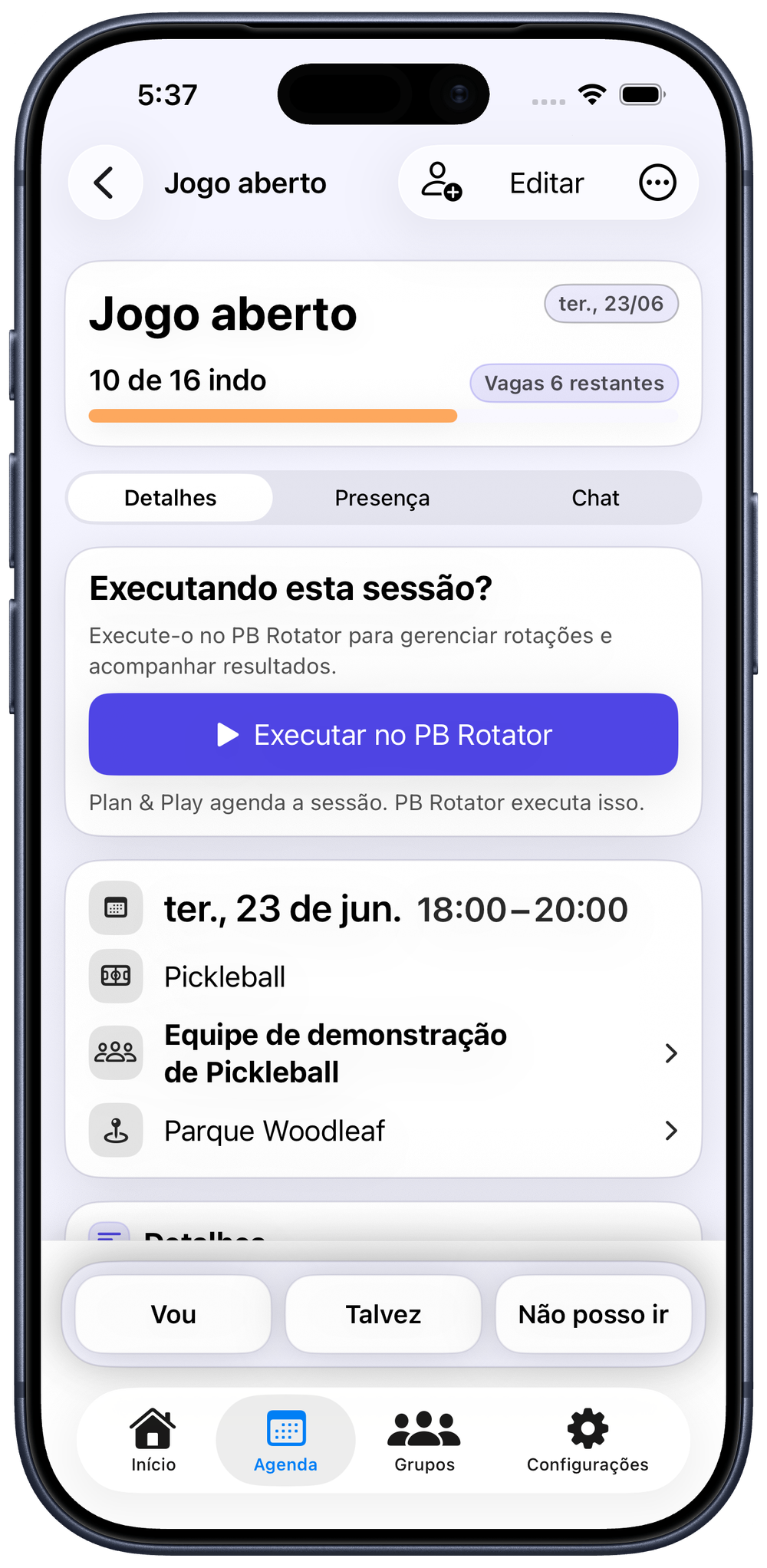 Prepare o PB Rotator mais rápido